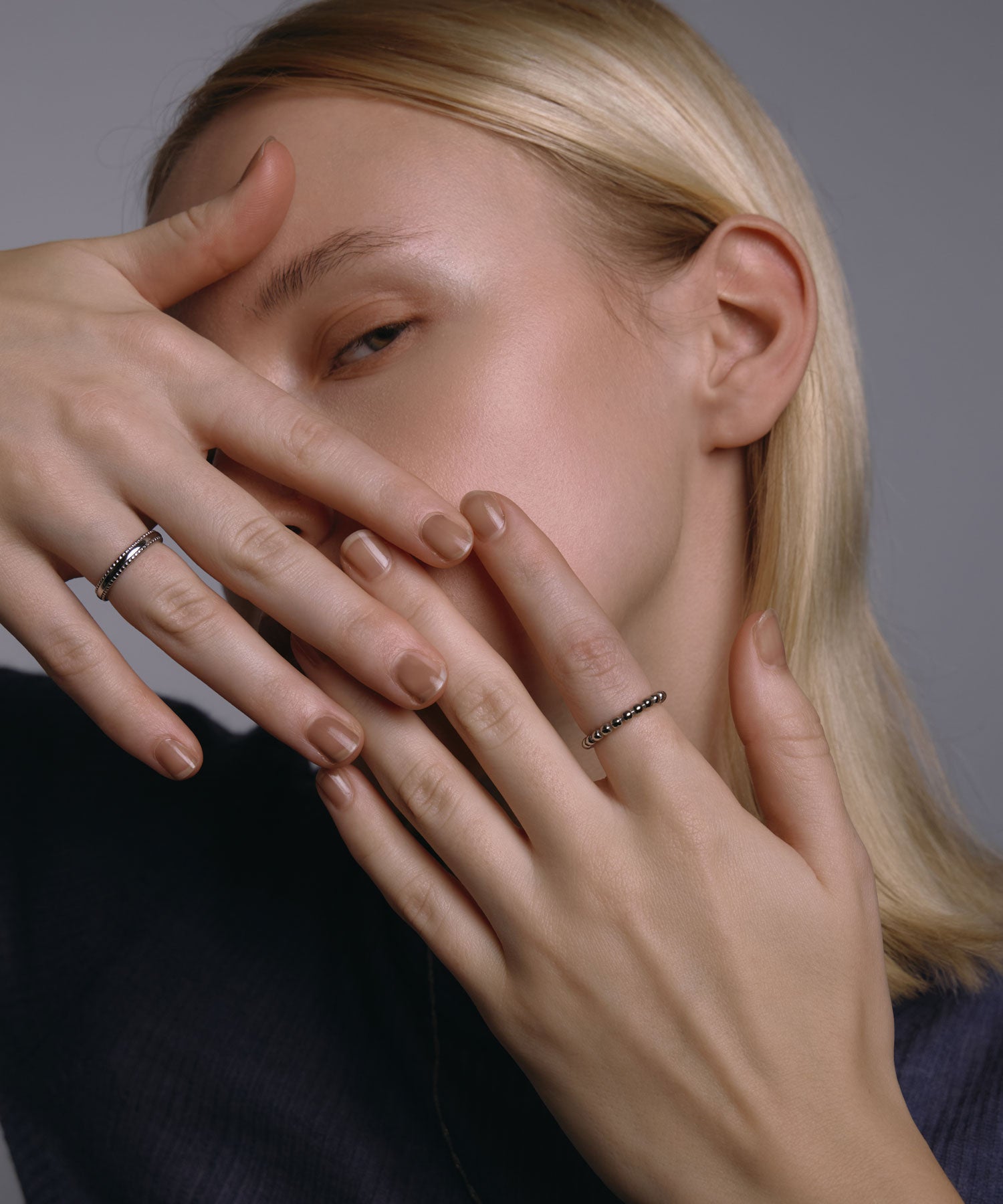 [Silver] Double Mill Ring