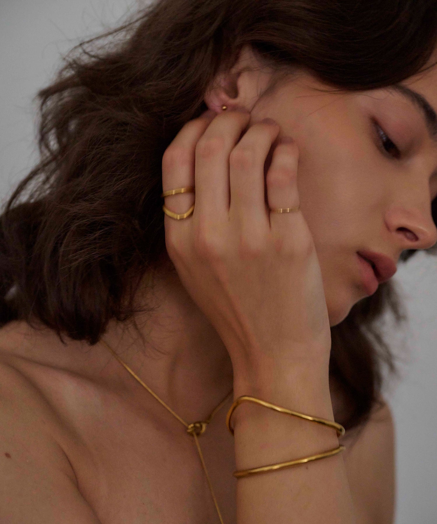 [ゴールド]シンプルピンキーリング