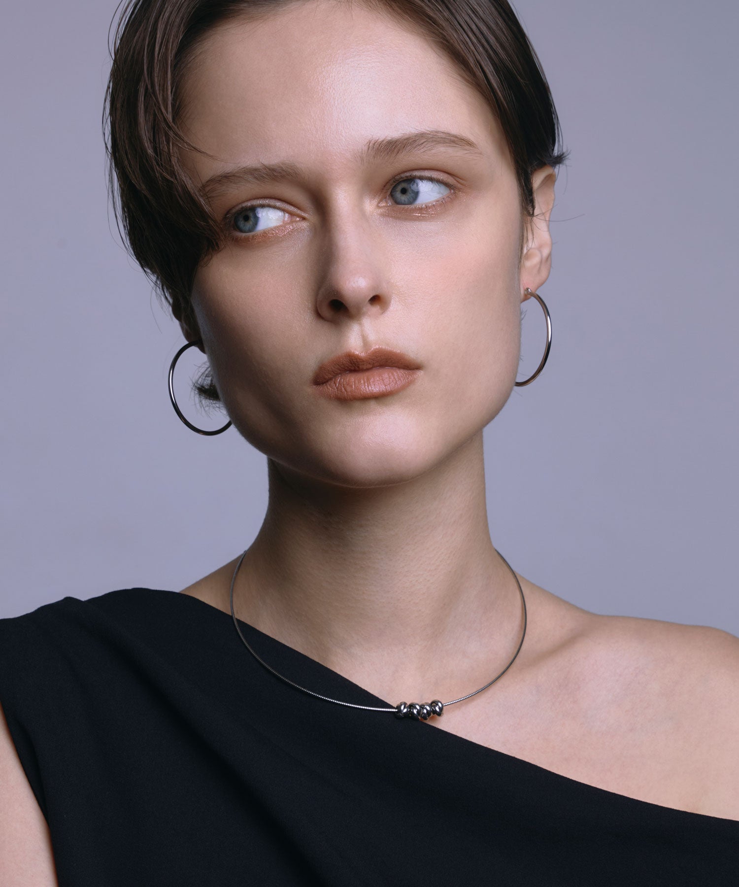 [展覽產品（預定四月底出貨）][銀色螺旋歐米茄鏈項鍊