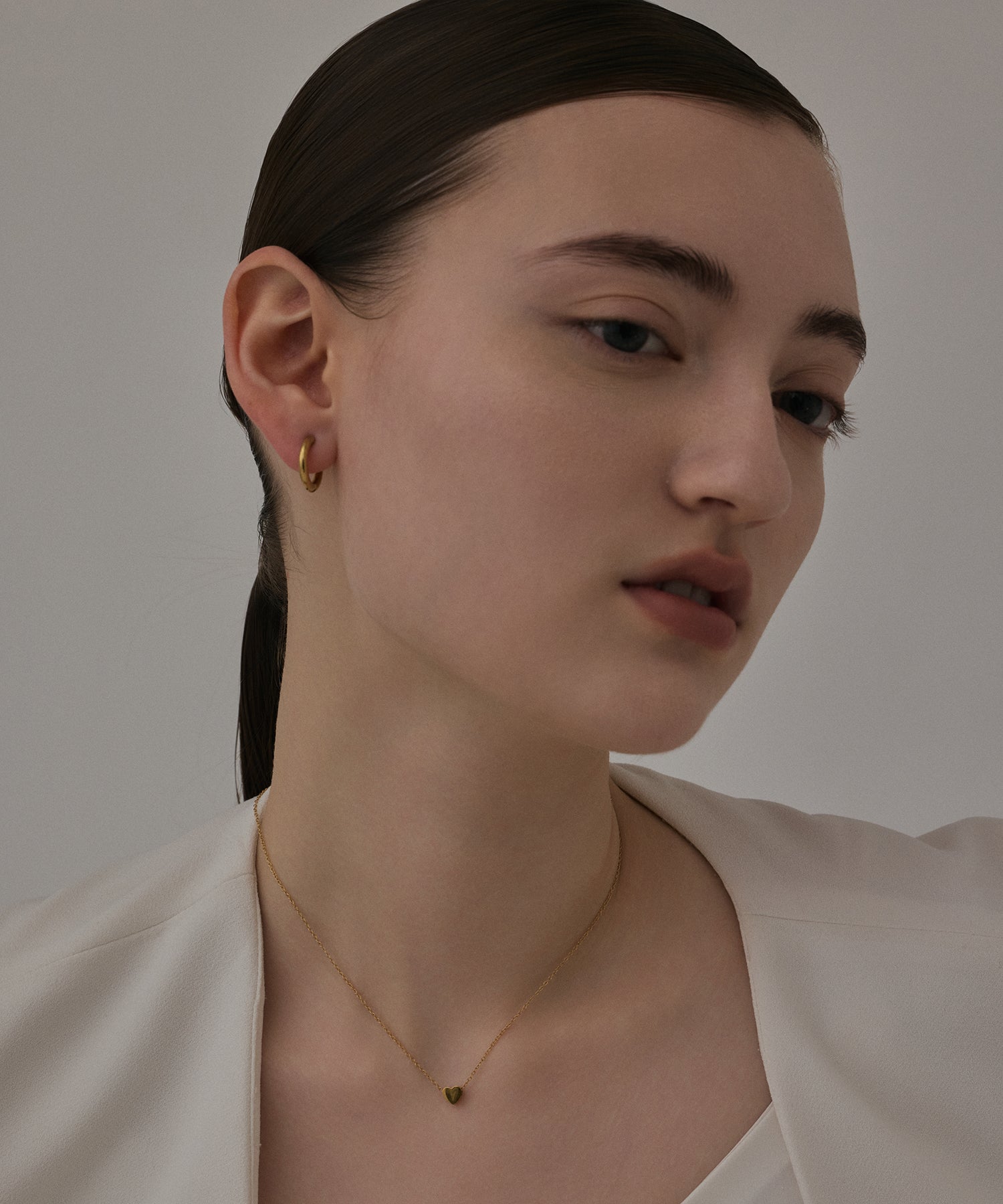 [Gold] Tiny Heart Necklace