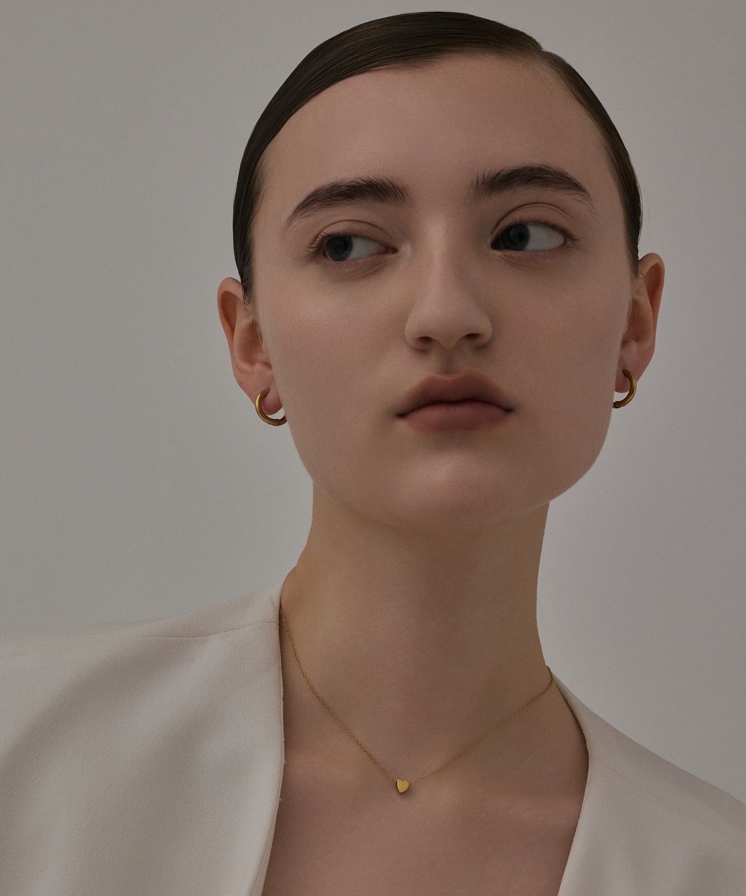 [Gold] Tiny Heart Necklace