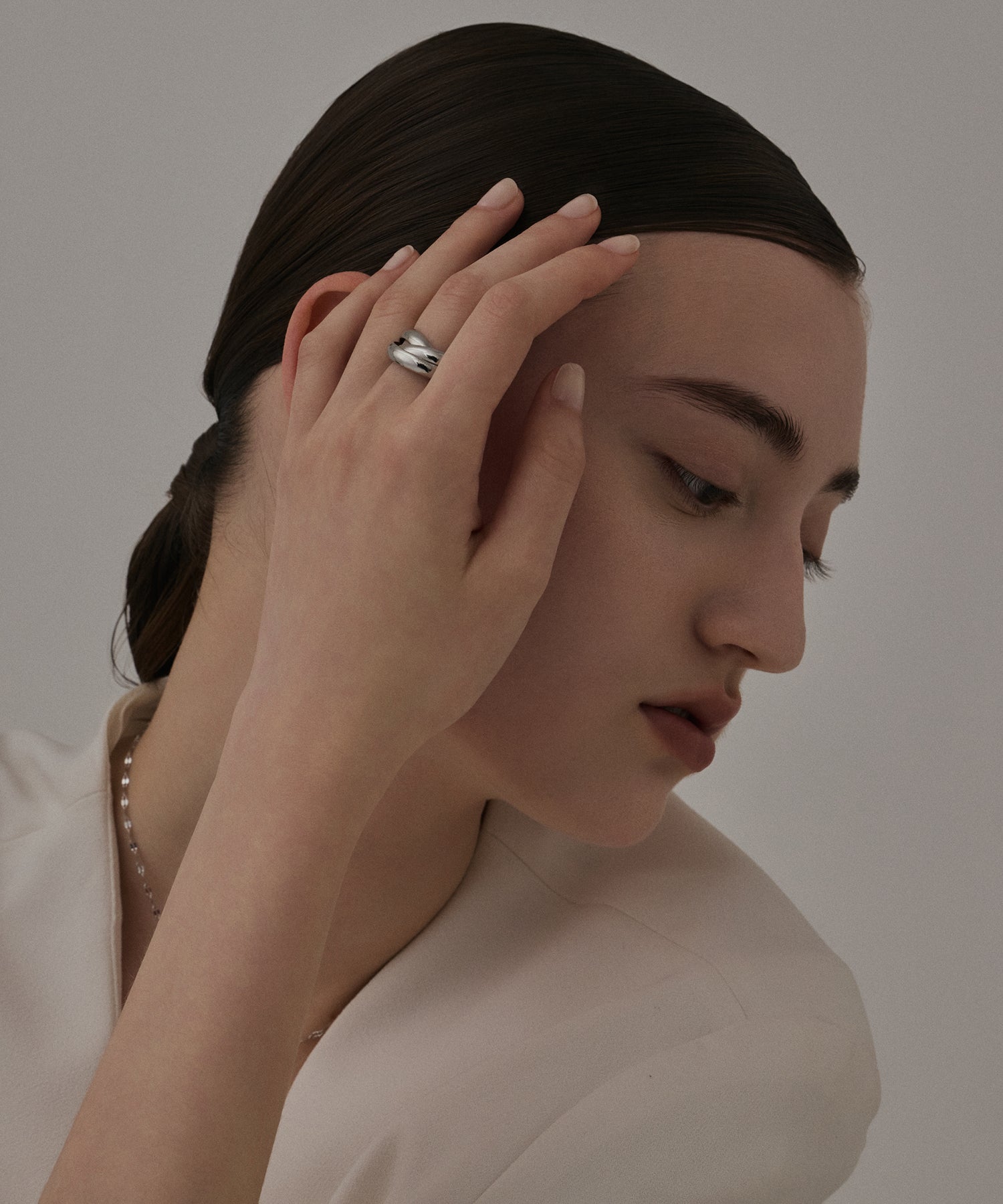 トリプルウェブリング　シルバー　金属アレルギー対応　サージカルステンレス