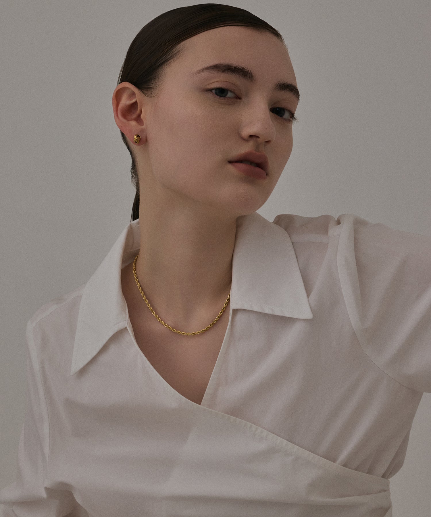 [Gold] Triple Ring Earrings