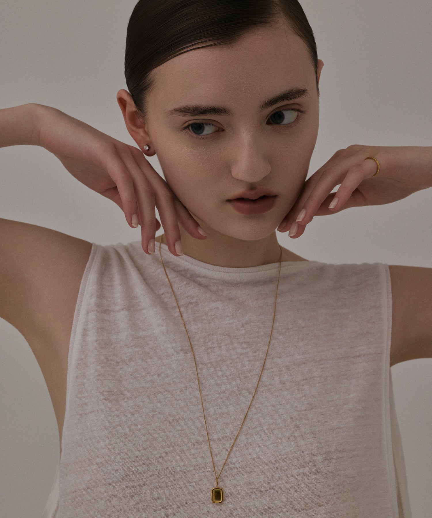 [Gold] Zirconia earrings