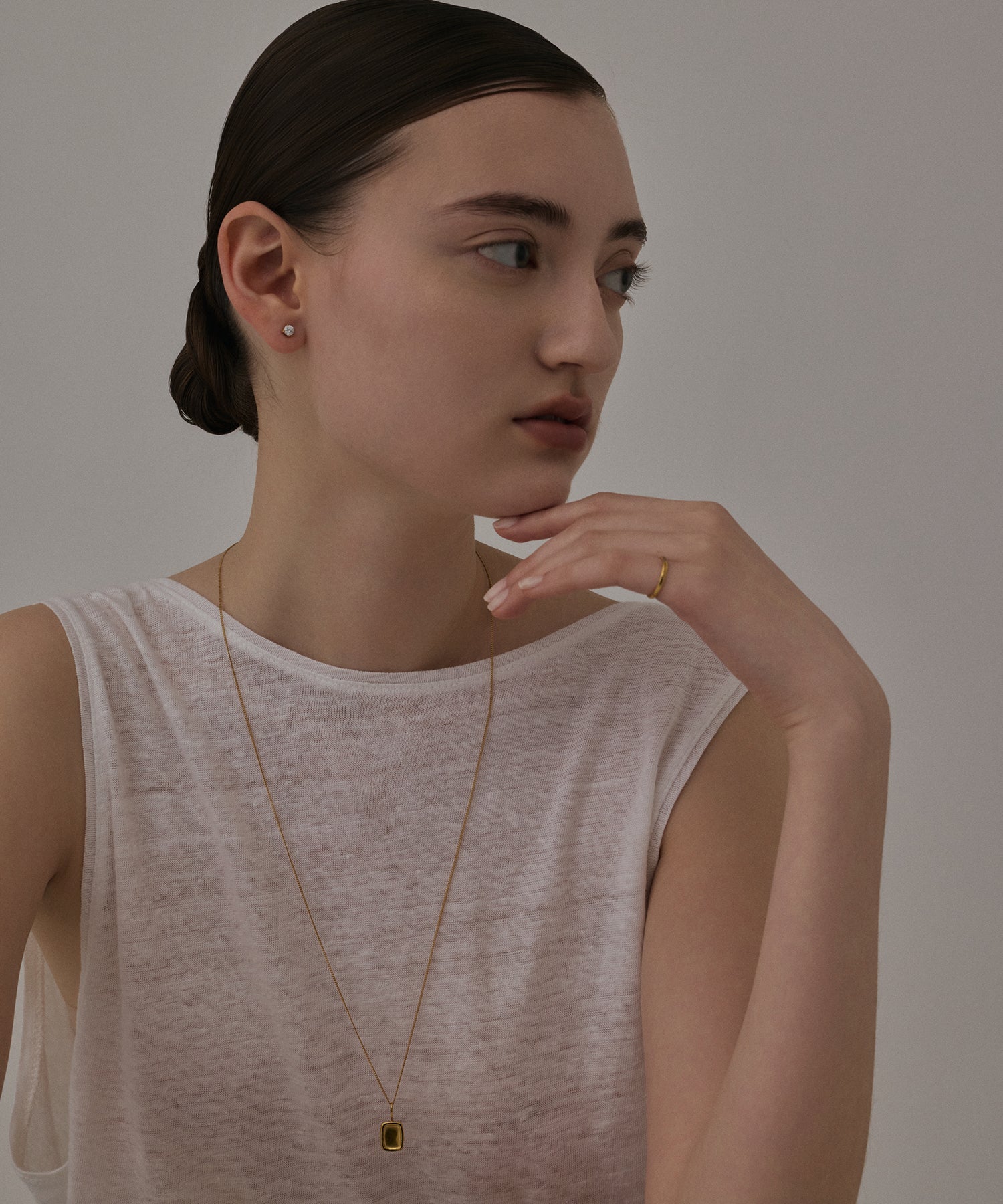 [Gold] Zirconia earrings