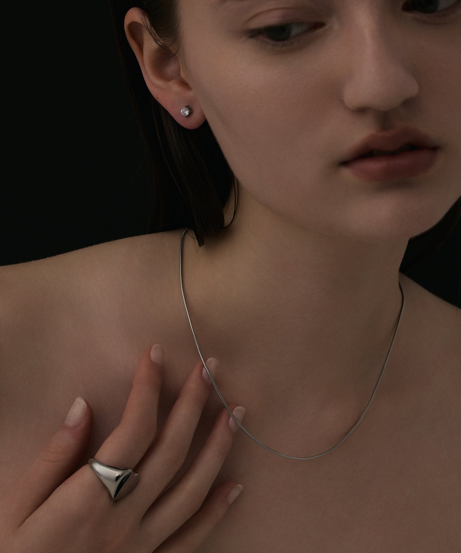 [シルバー]ジルコニアピアス