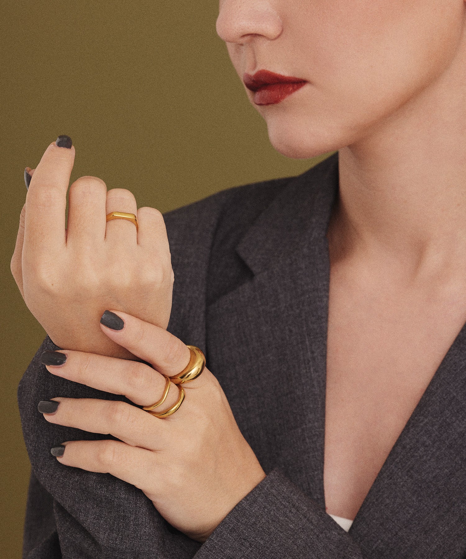 ゴールド]ナロースクエアリング