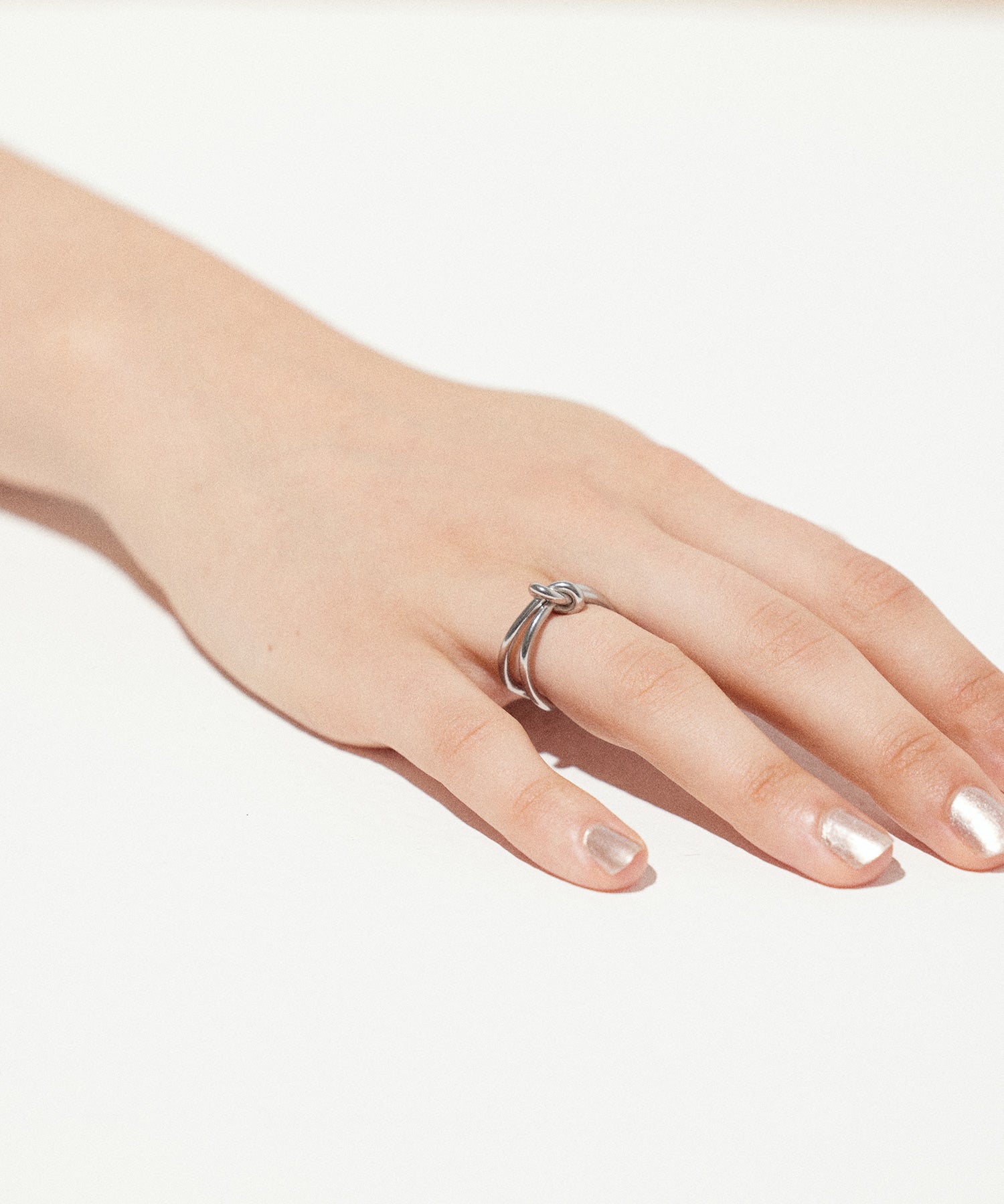 [Silver] Knot Slim Ring