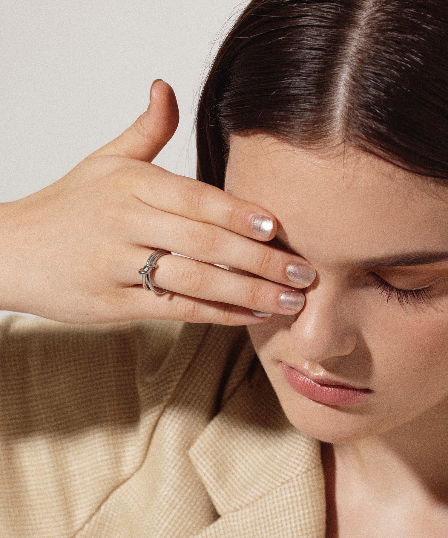 [Silver] Knot Slim Ring