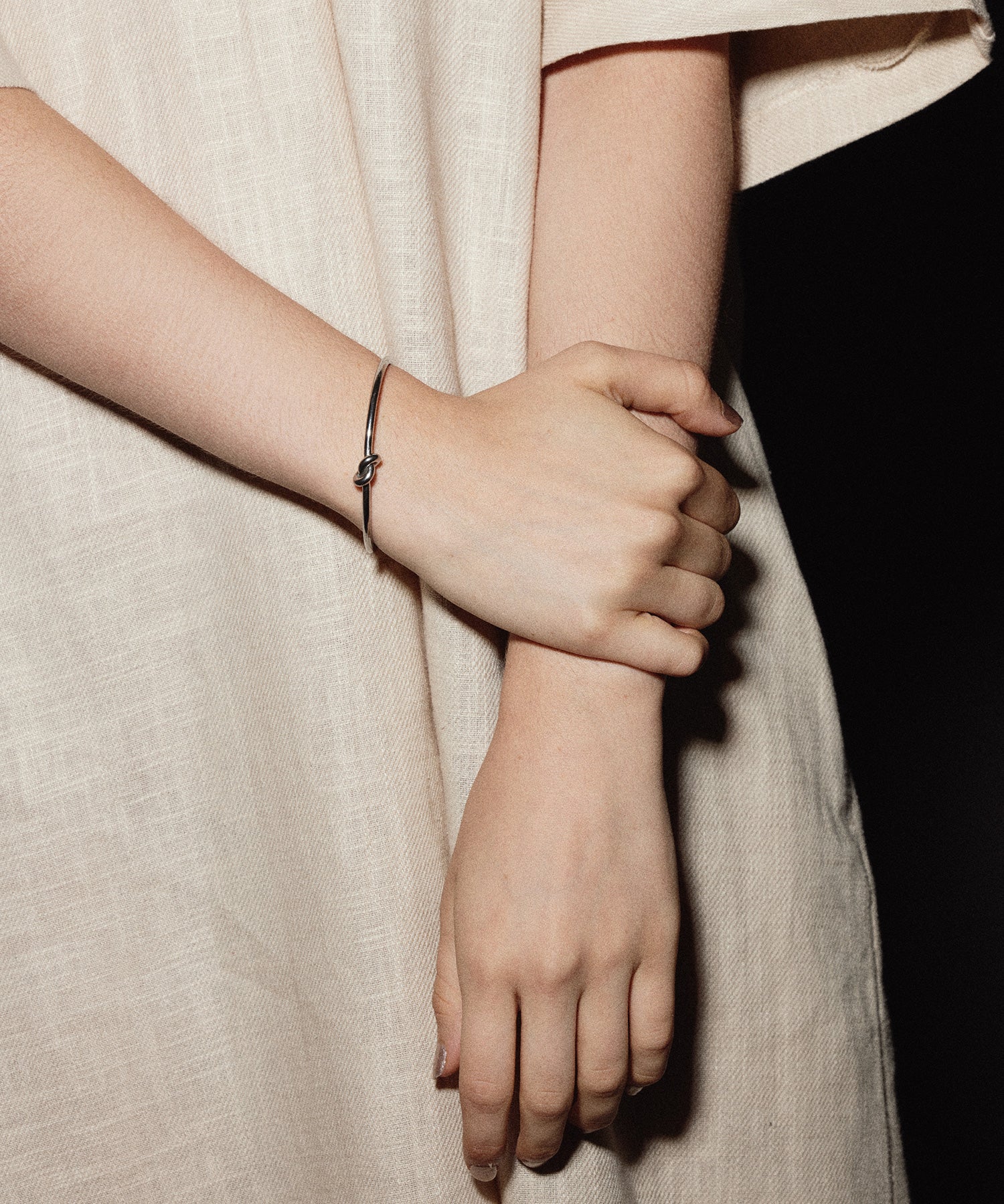 [Silver] Knot Line Bracelet