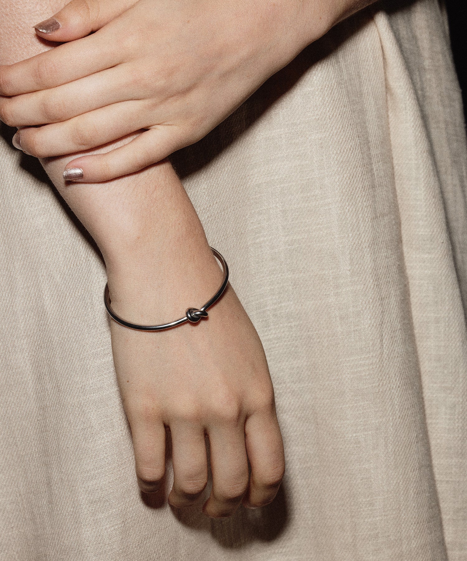 [Silver] Knot Line Bracelet
