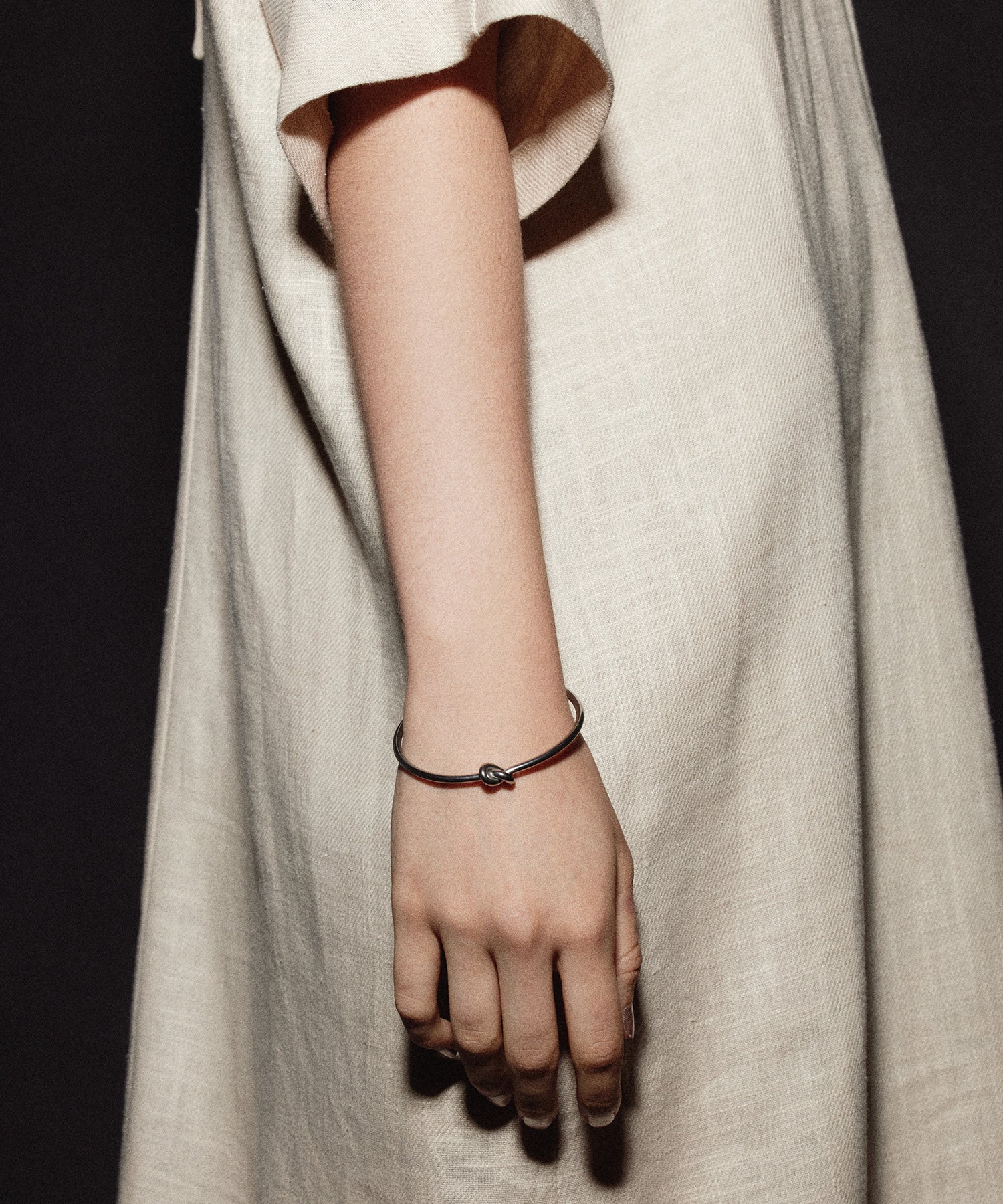 [Silver] Knot Line Bracelet
