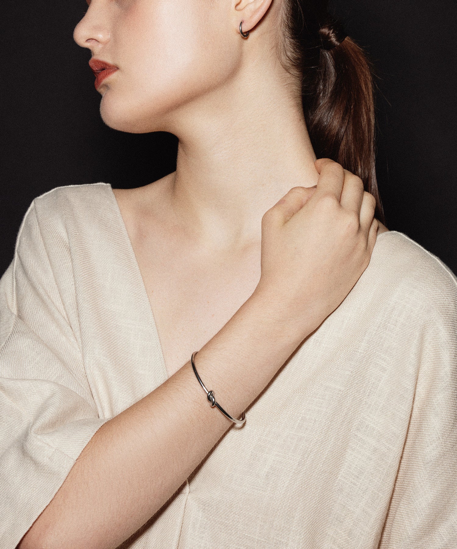 [Silver] Knot Line Bracelet