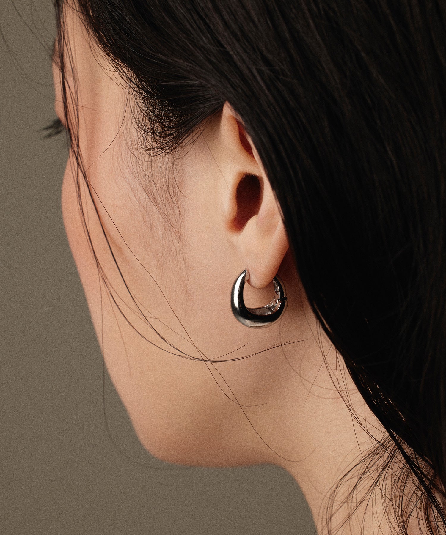 [シルバー]ドロップレットピアス