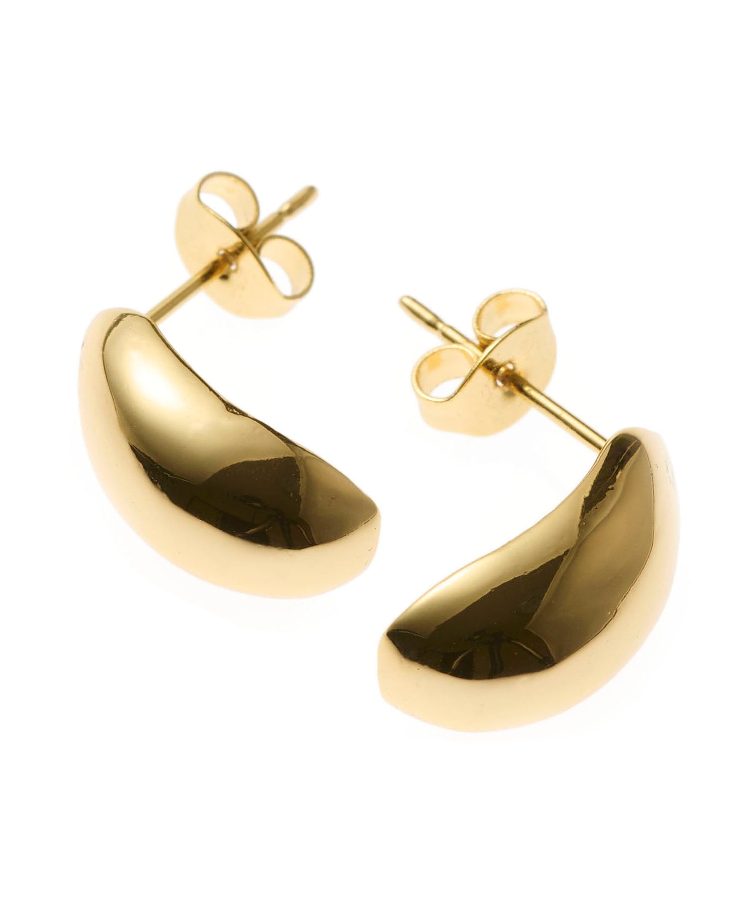 [Gold] Smooth earrings
