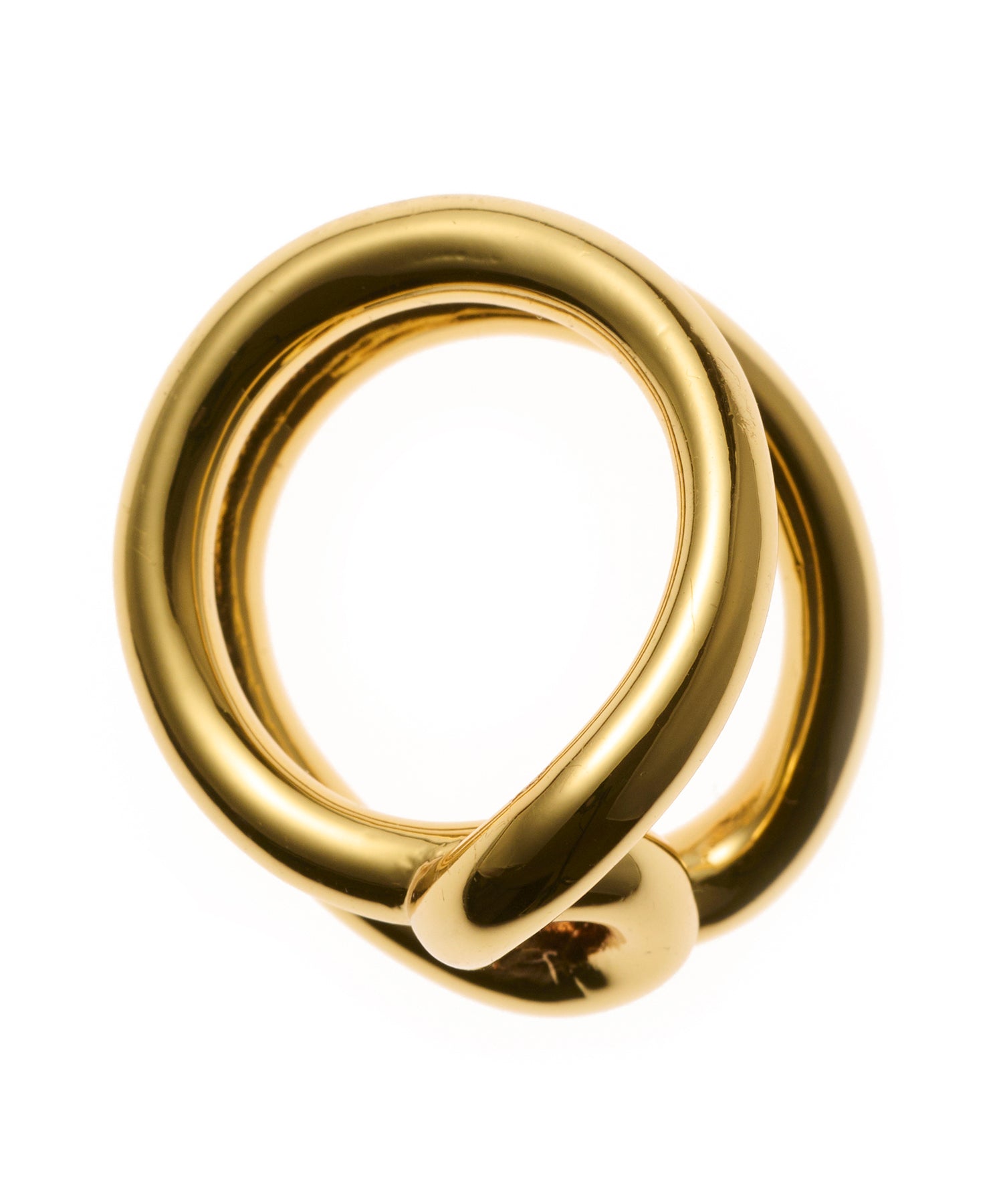 ゴールド]ビッグクロスリング