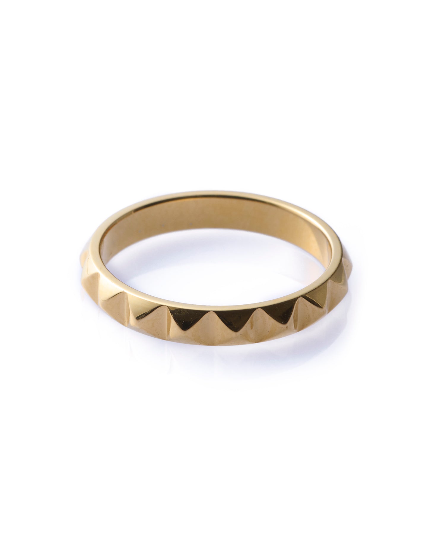 [Gold] Block Cut Ring