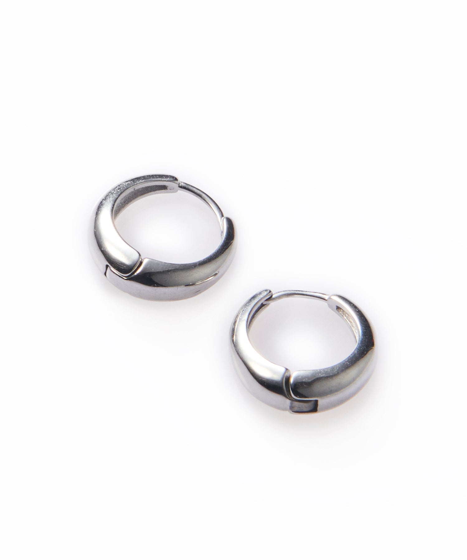 [シルバー]ドロップフープピアス