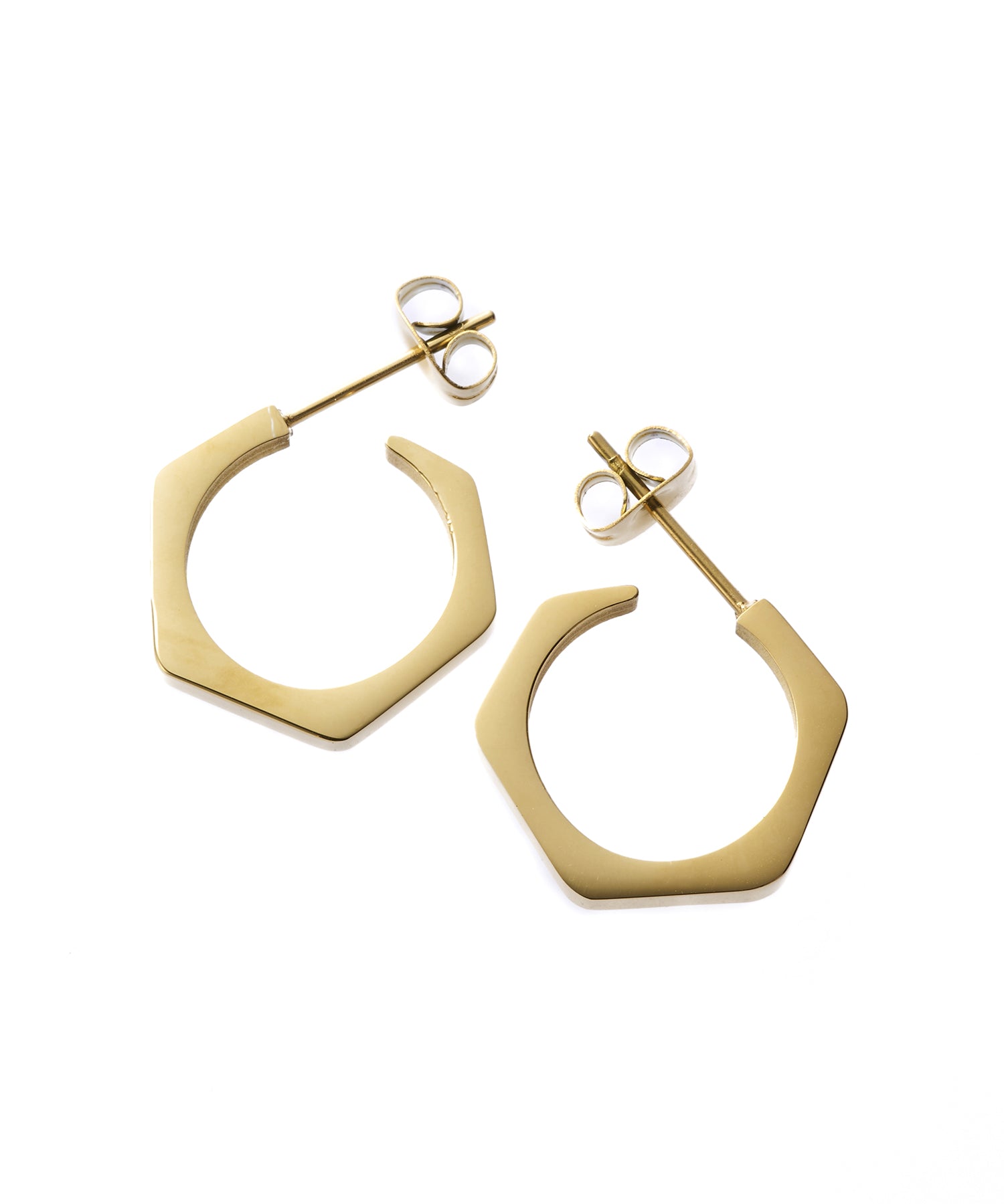 [Gold] Hark Angle Earrings