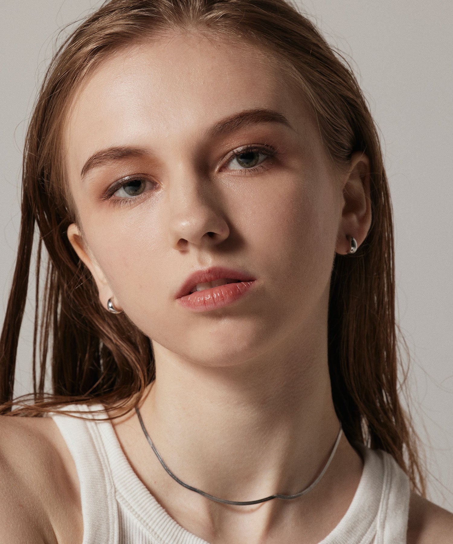 [Silver] Mini Drop Earrings
