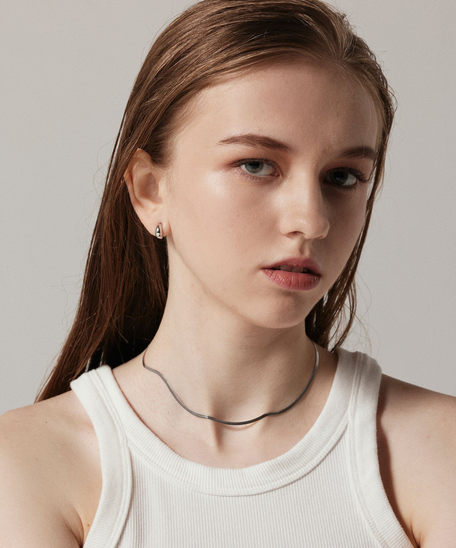 [Silver] Mini Drop Earrings