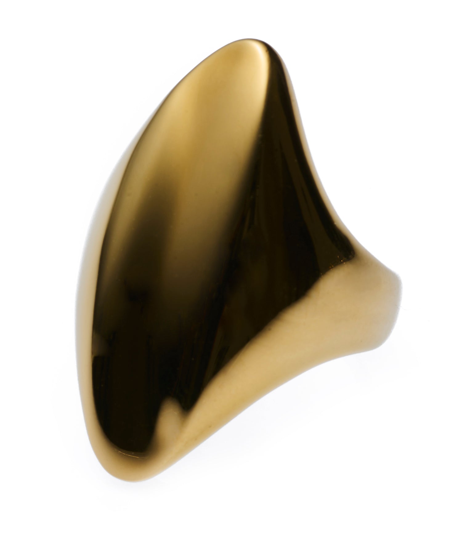 ゴールド]オーバルプレートリング