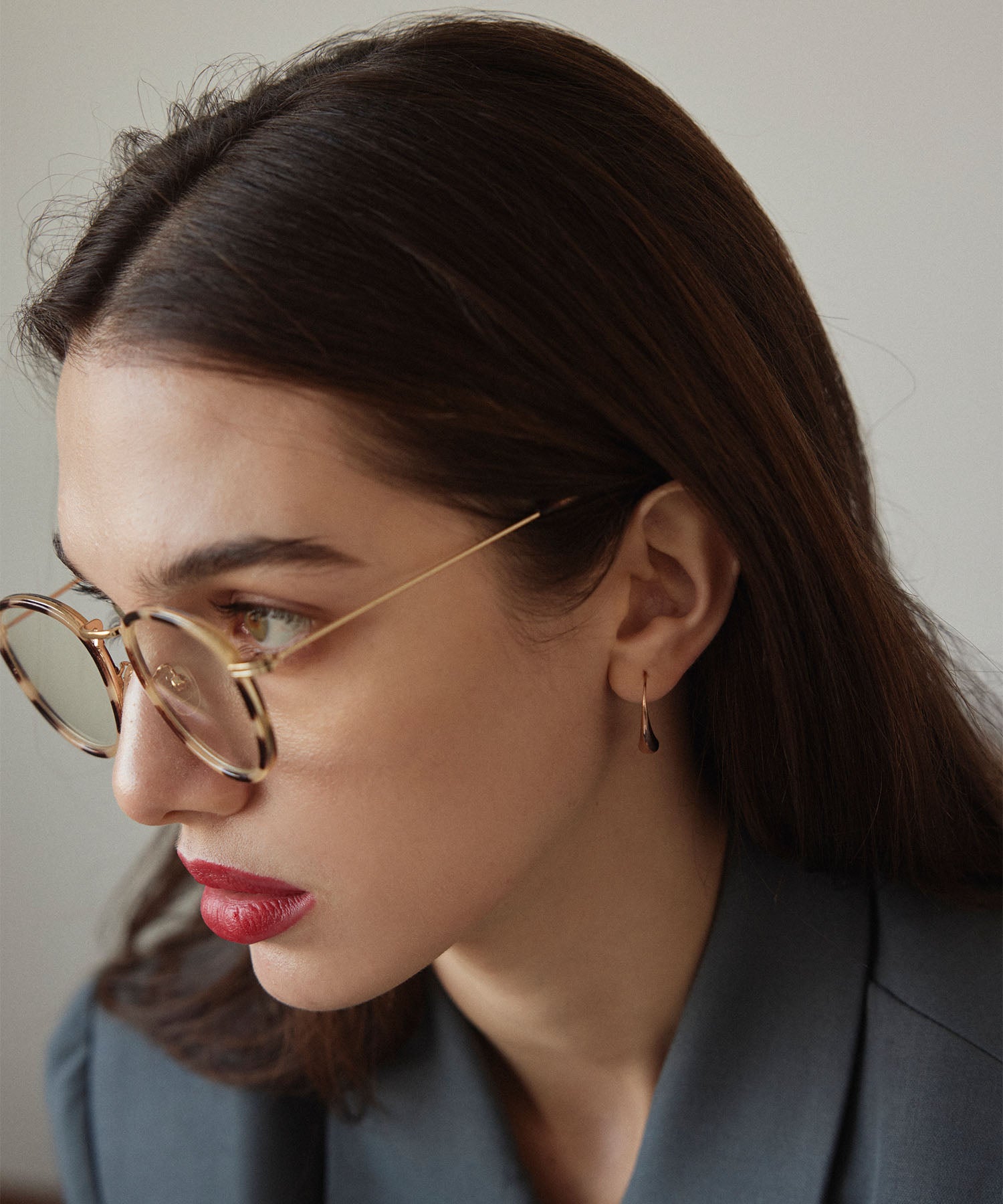 ピンクゴールド]2wayパールアイシクルピアス